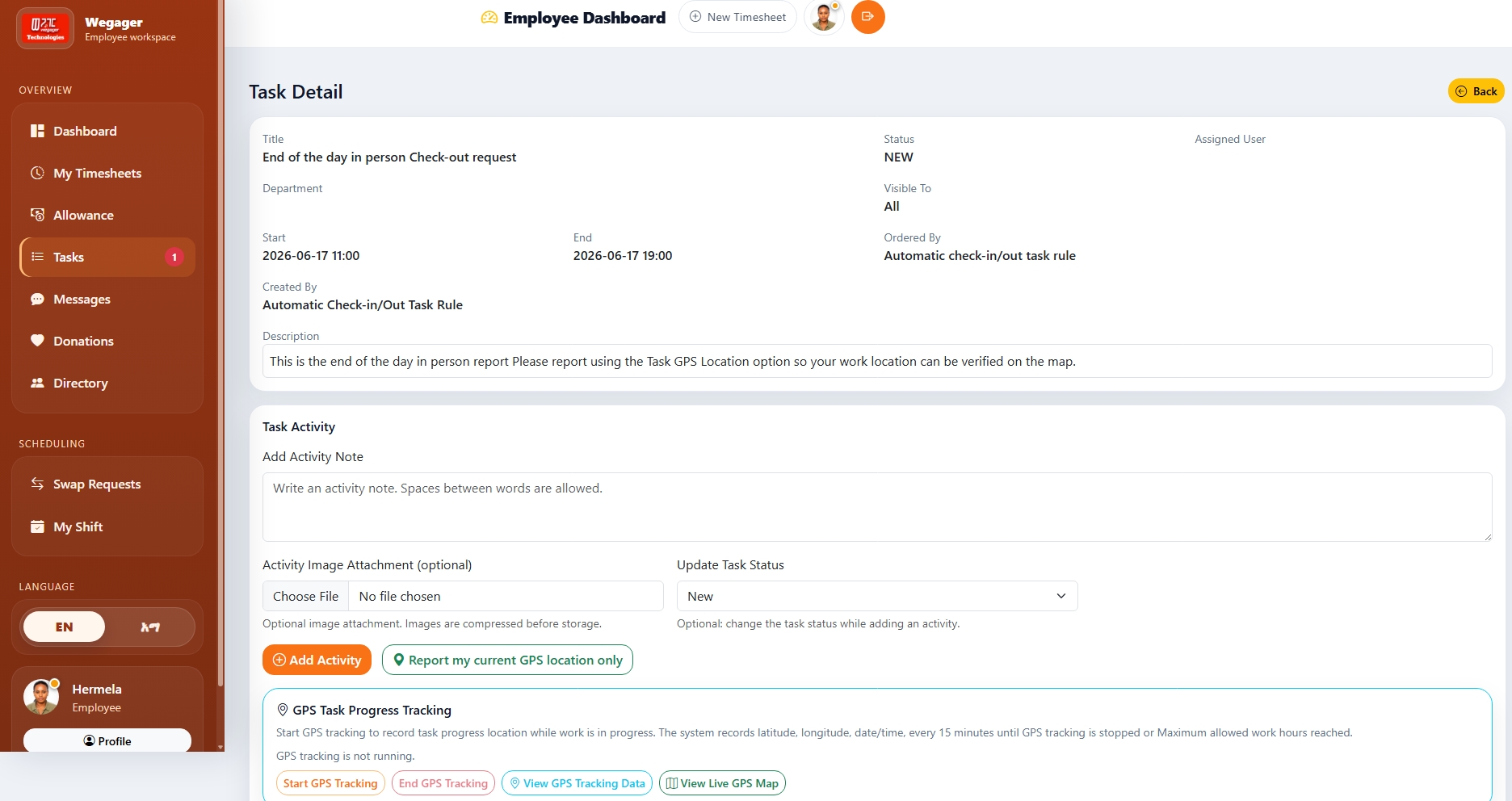 QR Code Attendance System Preview