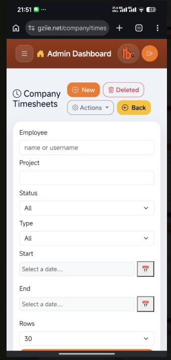 Mobile Timesheet