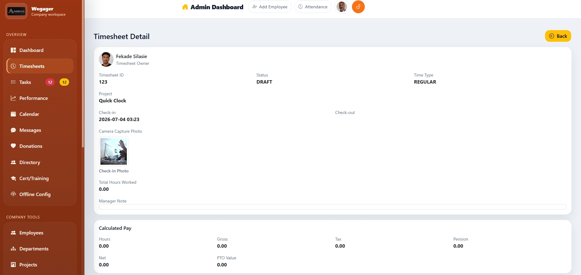 QR Code Attendance System Preview